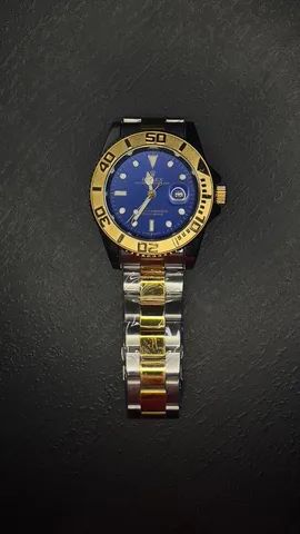 Relógio rolex Prata com fundo Azul - Foto 5