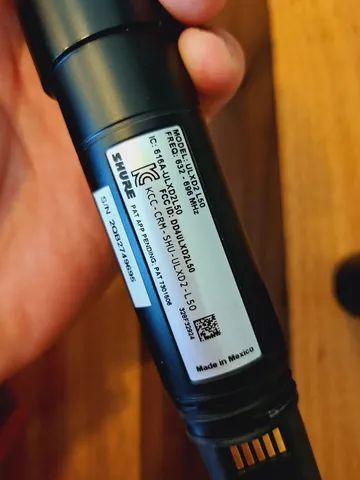 Microfone Sem Fio Transmissor de Mão Shure ULXD2 SM58 J50 - Foto 5