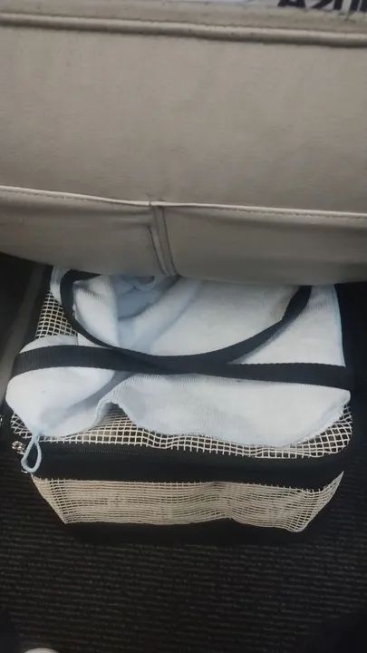 Caixa de transporte para viagem de avião, padrão para vôo da companhia azul - Foto 2