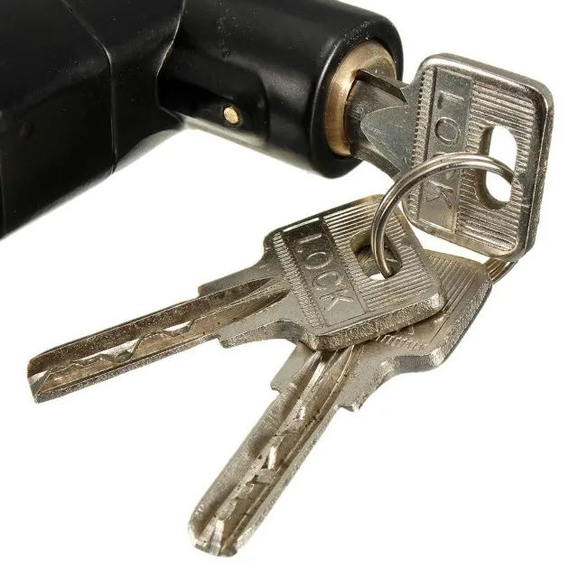 Cadeado C/ Alarme 110db Aro Medio Alarm Preto Lock Cd-155