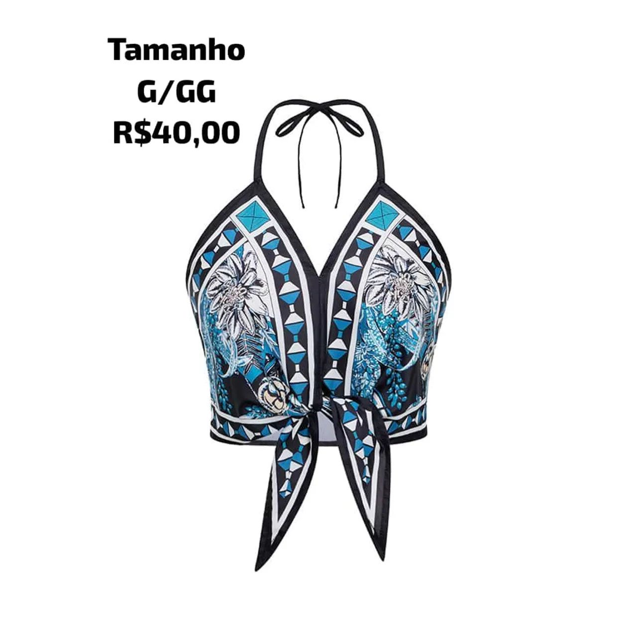 Blusa de Alça Floral - Tamanho G/GG - Foto 2