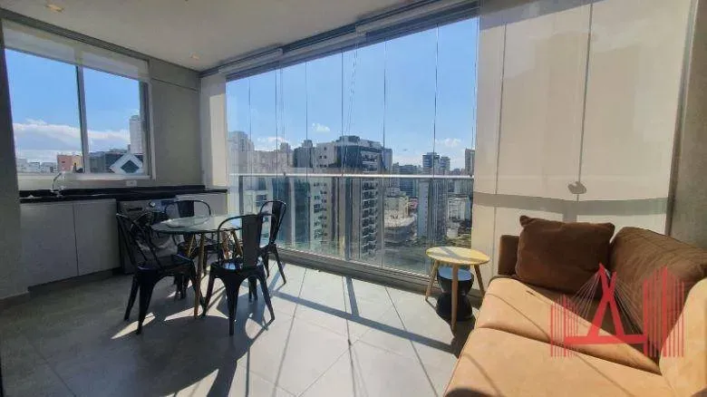 Studio mobiliado para alugar, 47 m² - Moema - São Paulo/SP