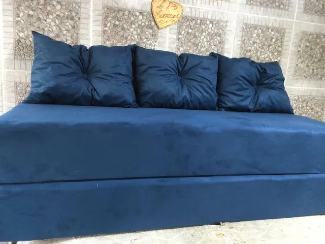 Sofá cama com 3 almofadas de fábrica  - Foto 4