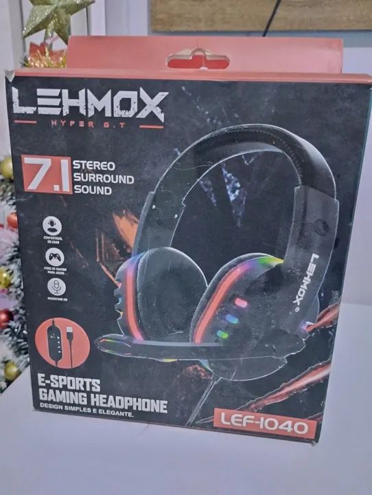 Headset Gamer Lehmox Lef-1040 7.1 Surround - Novo