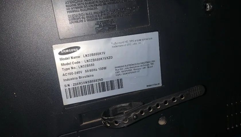 TV Samsung LN32B550K1V Quebrada - Foto 2
