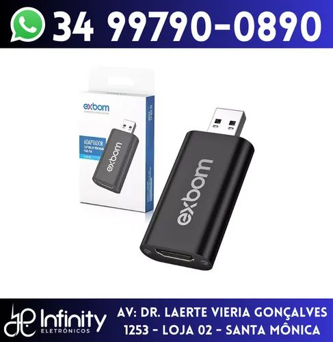 Placa de Captura de Vídeo Hdmi Usb 