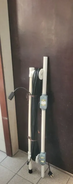 Extensão Elétrica Cabo PP 2x1,0mm2 10A- Estrutura em PVC 3/4"