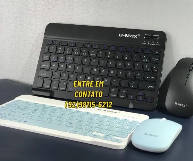 Teclado e Mouse Sem Fio Bluetooth Combo Completo? - Entregas 9h as 22h