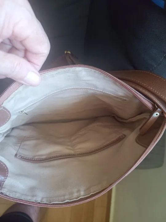 Bolsa de Ombro Marrom Grinelli - Foto 4