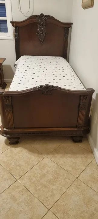 Cama de solteiro com Cabeceira de Madeira (inclui colchao) - Foto 3