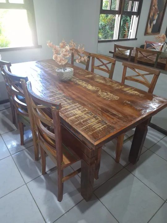 Mesa jantar Madeira de demolição  - Foto 5