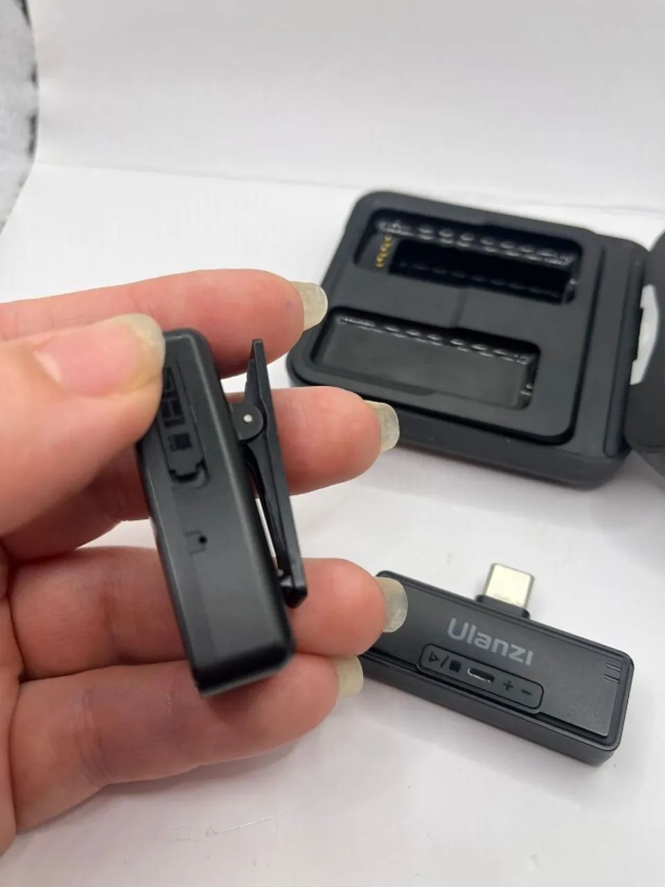 Microfone de Lapela para Celular entrada tipo C - Foto 3