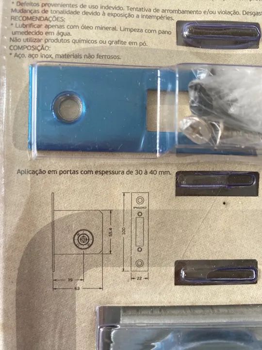 Fechadura Trava Quádrupla Pado IX SM 1000 EXP  - Foto 3