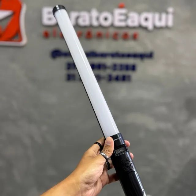 Bastão de Luz RGB LED Recarregável com Tripé e Controle - Iluminação Profissional Portátil - Foto 6