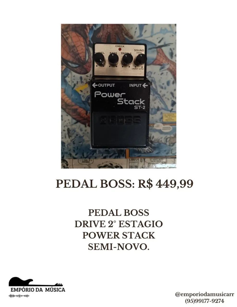 Varios Pedais Boss Semi-Novo - Foto 4