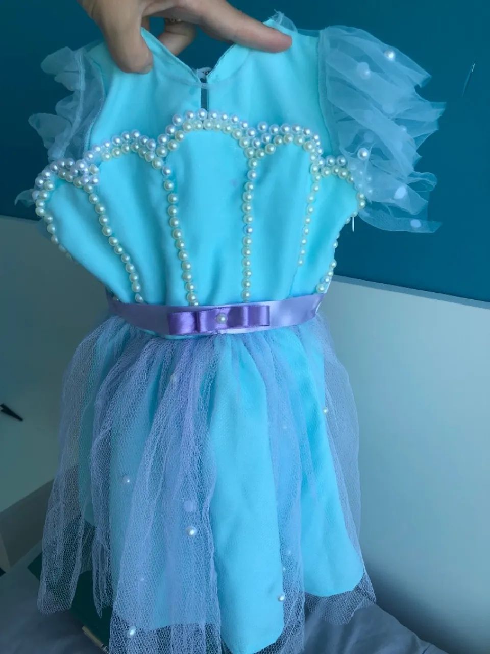 Vestido modelo concha do mar aniversário de 1 ano  - Foto 4