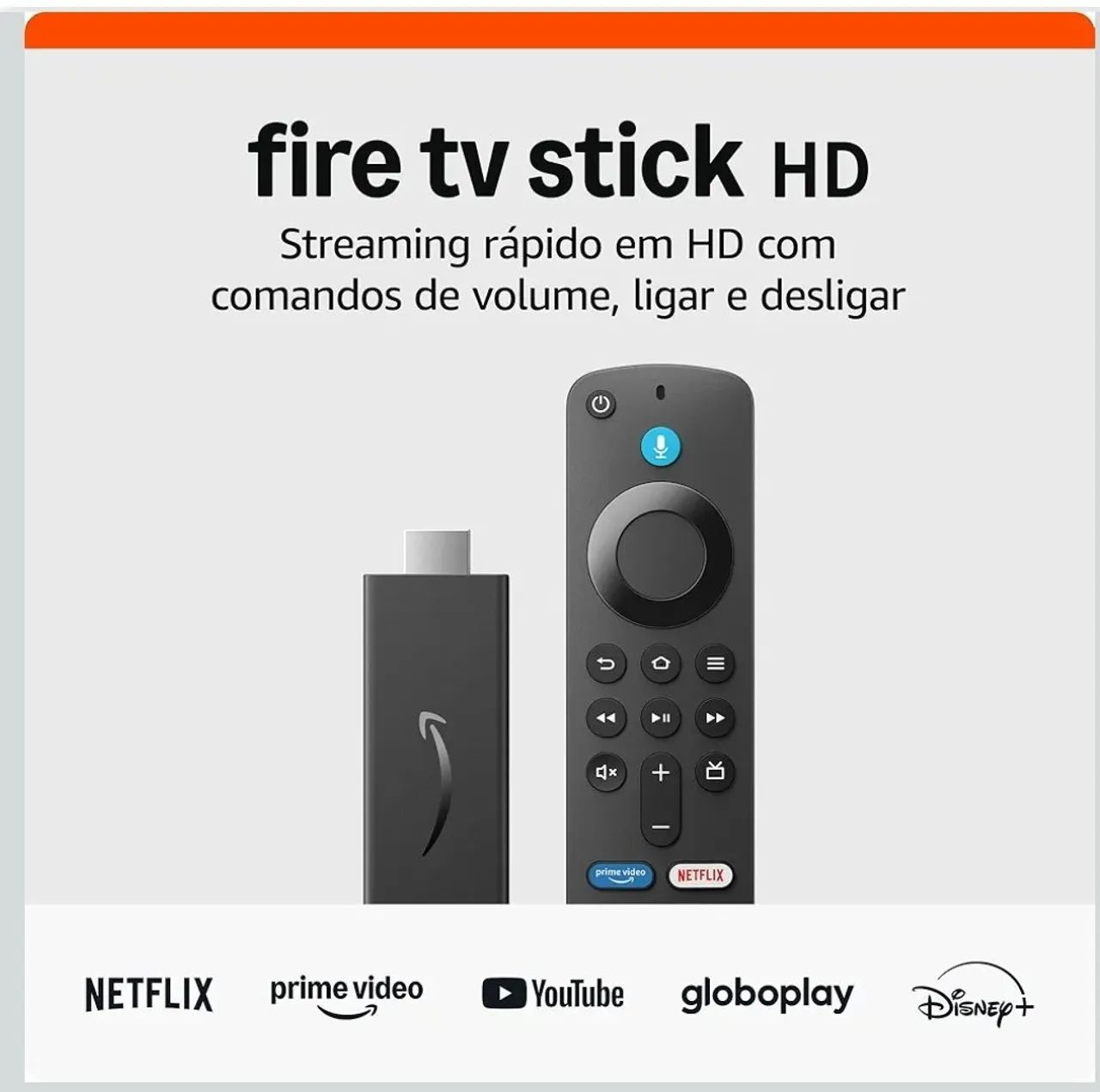 Fire TV Stick HD (Geração mais recente) | Com controle remoto por voz com Alexa - Foto 2