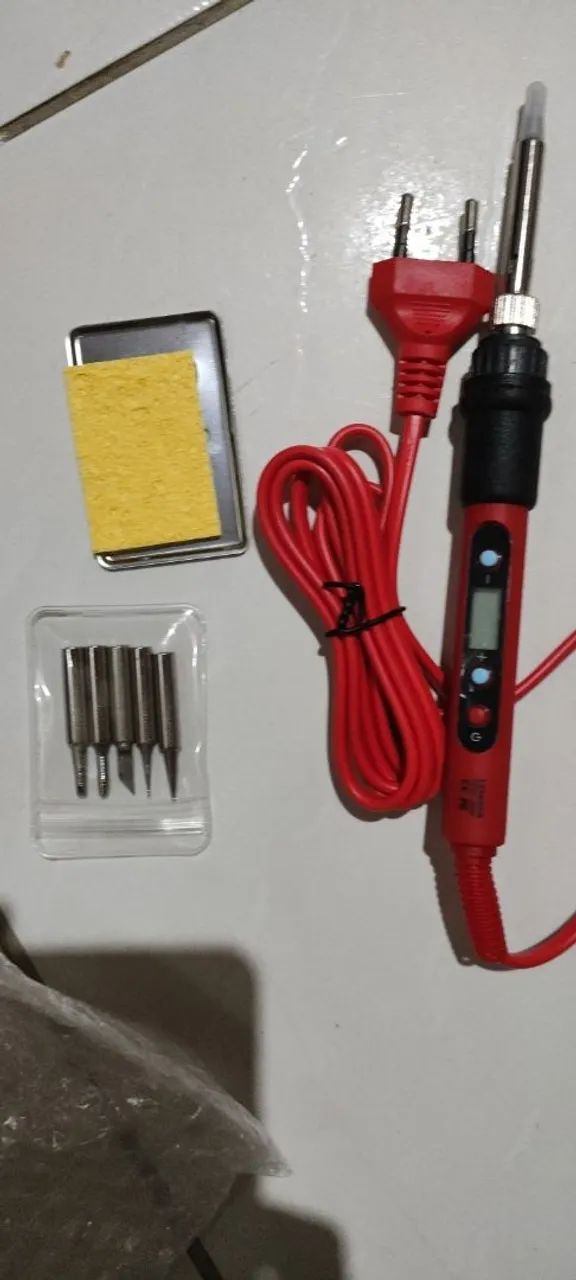 Ferro de solda com display digital com interruptor<br> - Foto 2