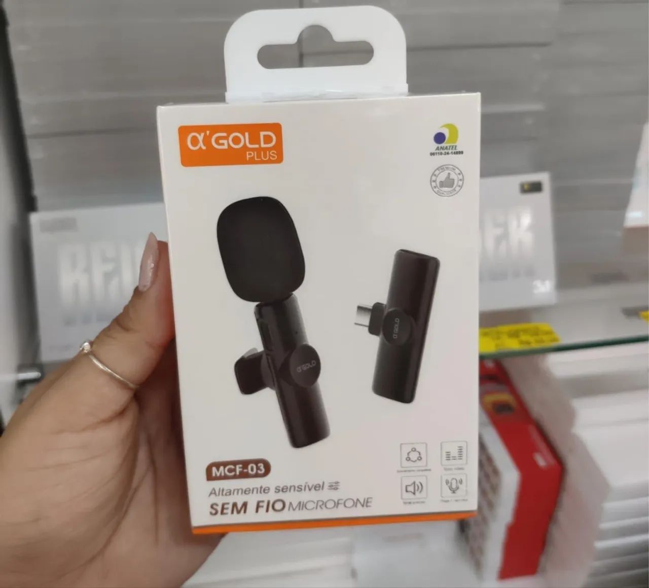 Microfone Sem Fio para Celular - Ótima Qualidade! - Foto 2