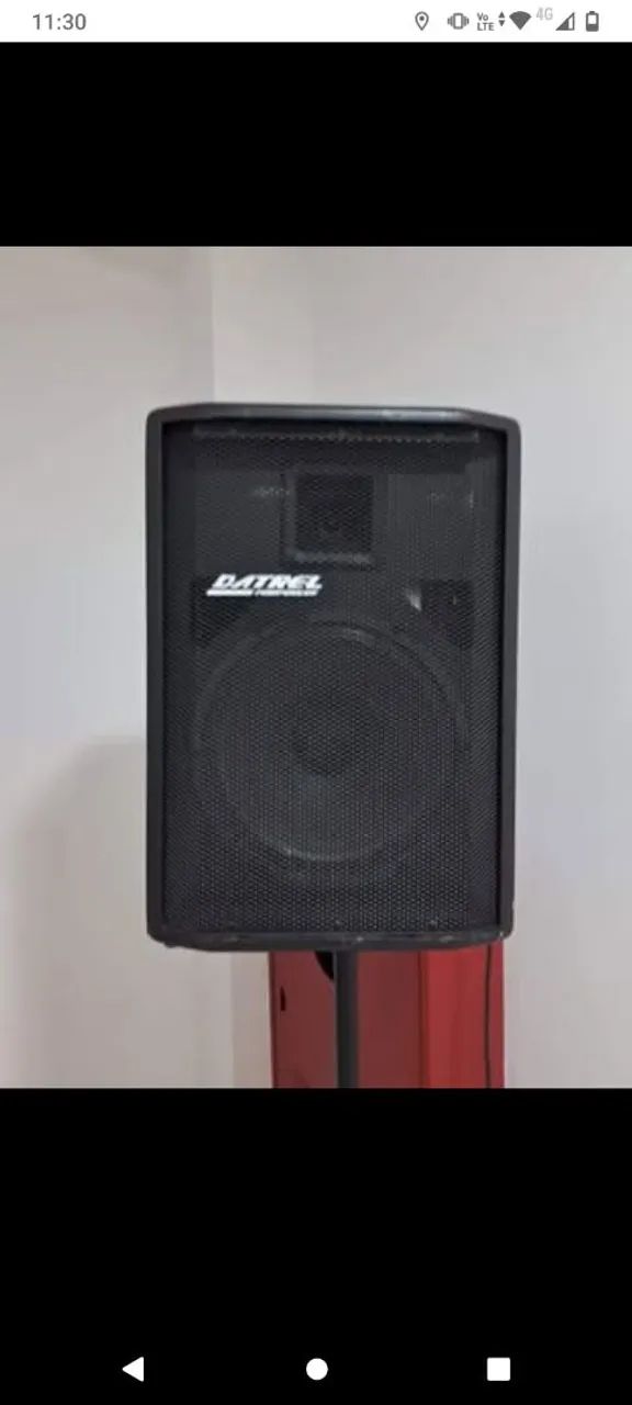 KIT CAIXA DE SOM PROFISSIONAL DASTEL 12P 250W BIVOLT + TRIPÉS DE APOIO - Foto 3