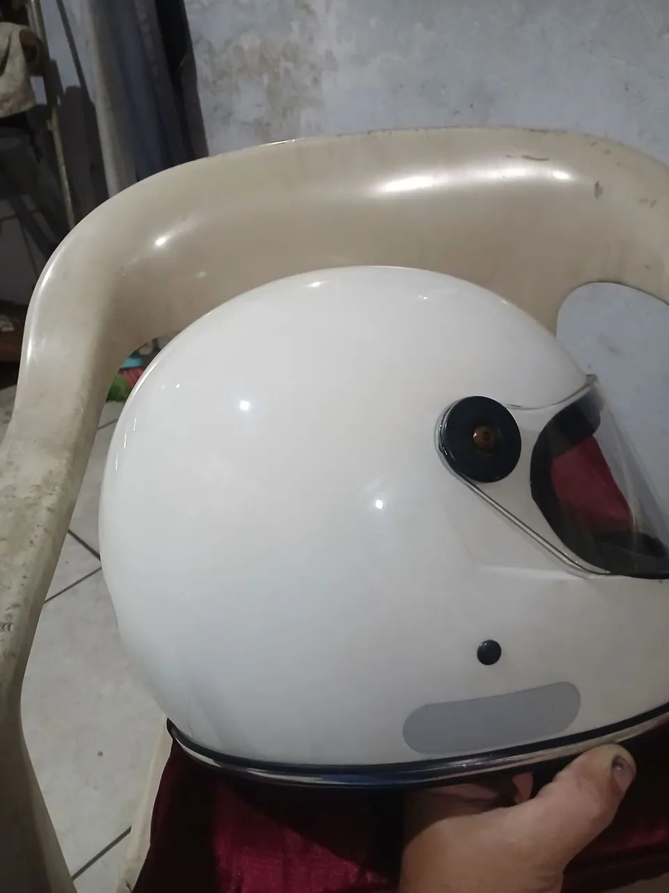 Capacete Branco - Tamanho xl - Foto 3