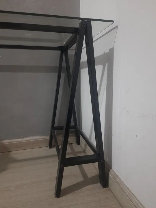 Mesa de Vidro Estilo Cavalete - Foto 3
