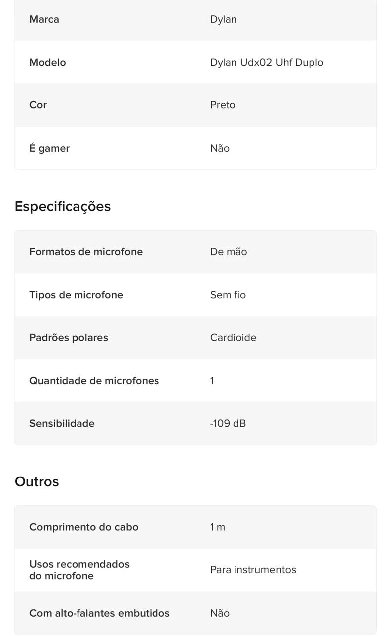 2 microfones Dylan  - Foto 3