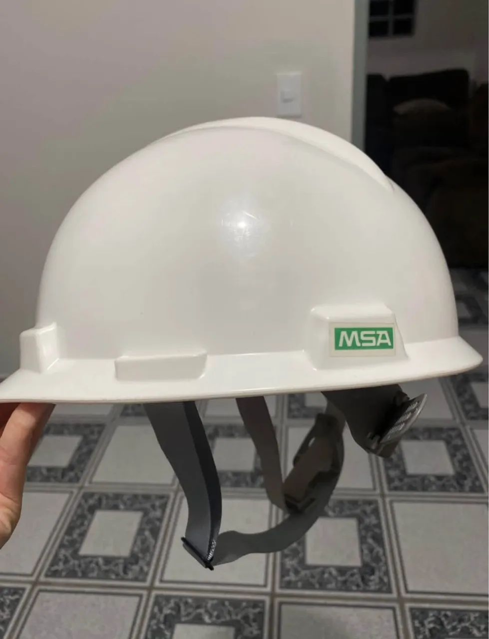 Capacete MSA e colete de obra - Foto 4