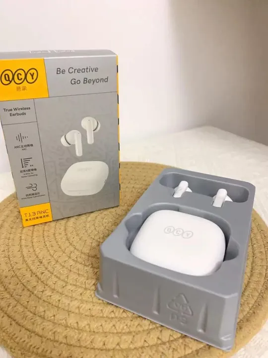 T13 ANC Qcy Branco Fone Bluetooth Sem Fio