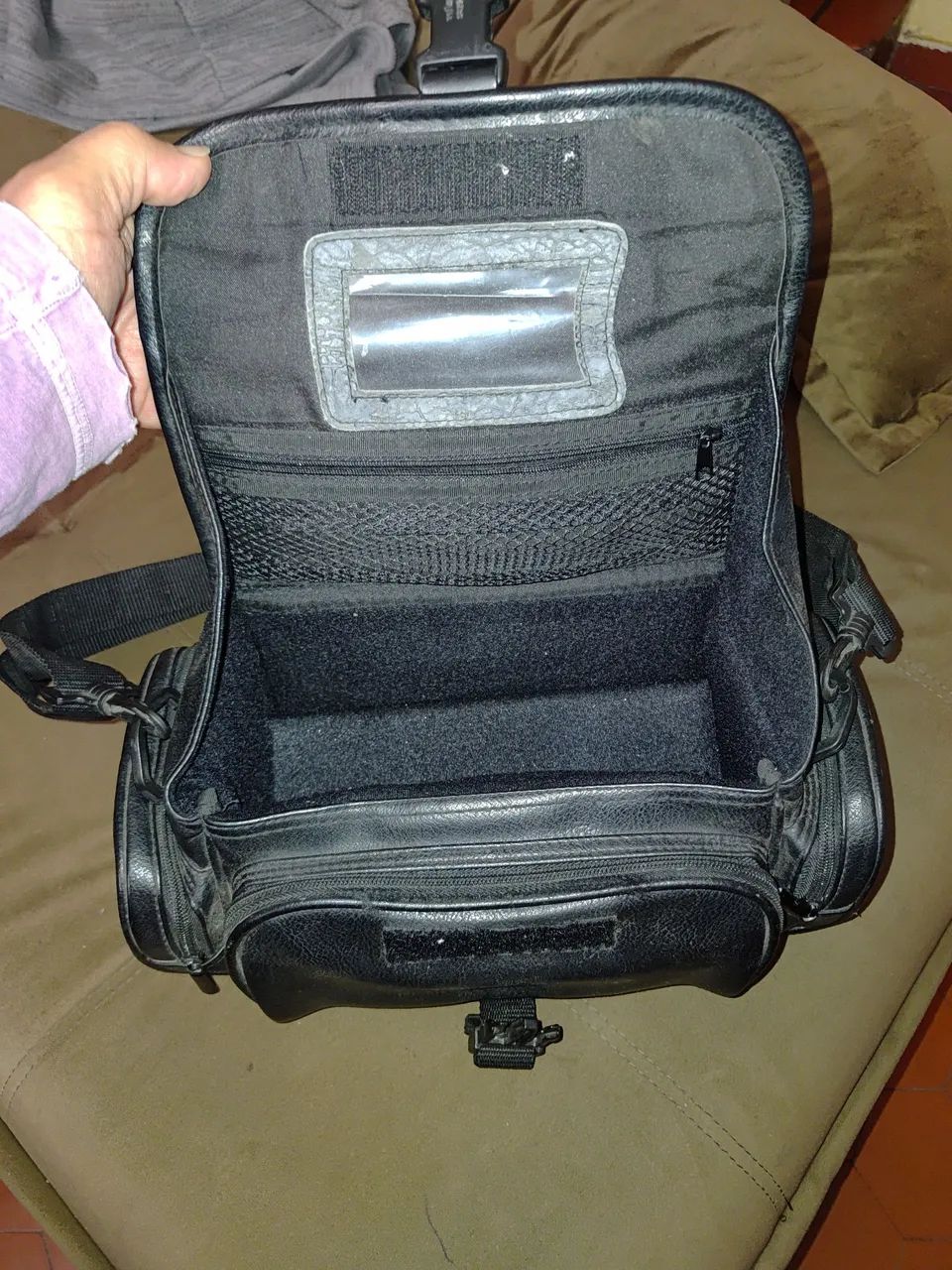 Bolsa de couro para filmadora Sony - Foto 2