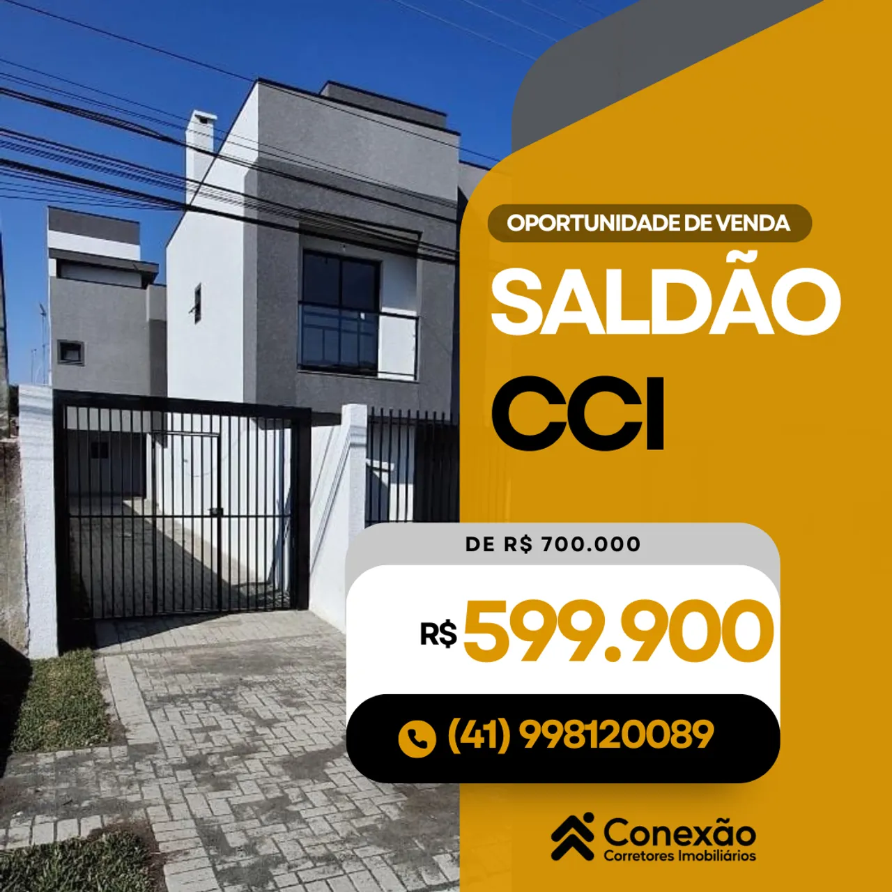 Sobrado para Venda em Curitiba, Xaxim, 3 dormitórios, 1 suíte, 3 banheiros, 2 vagas