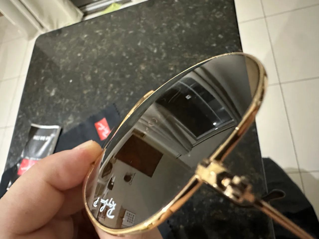 Óculos Ray Ban original - Aviator Gradient -  marrom - Polarizado - Foto 3