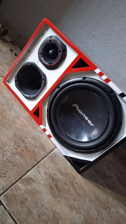 Caixa Trio com Sub PIONNER  1400w (Sem Módulo)