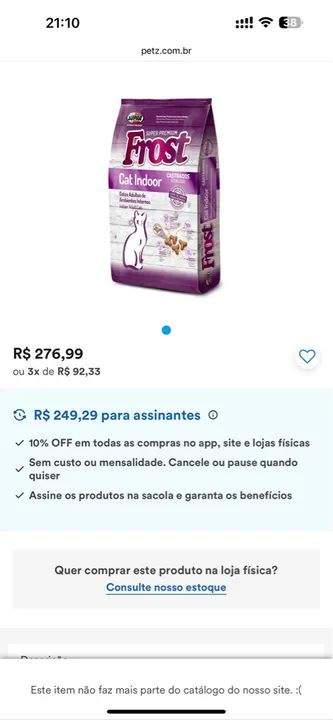 Ração gatos ambientes internos senior 10kg - Foto 3