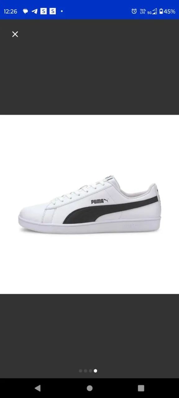 Tênis Puma Branco e Preto - Foto 5