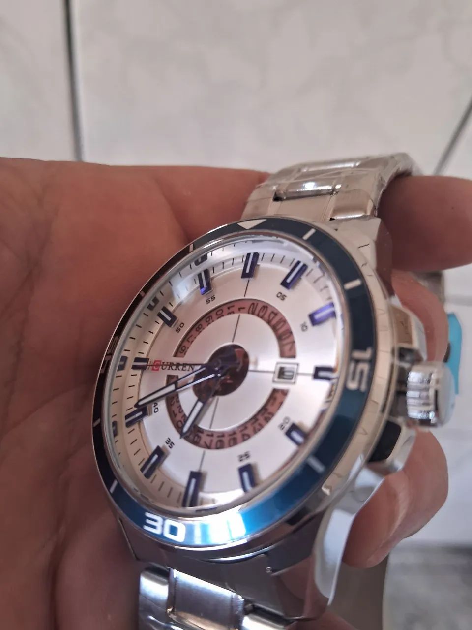 Relogio curren original aço inoxidavel a.prova dagua - Foto 2