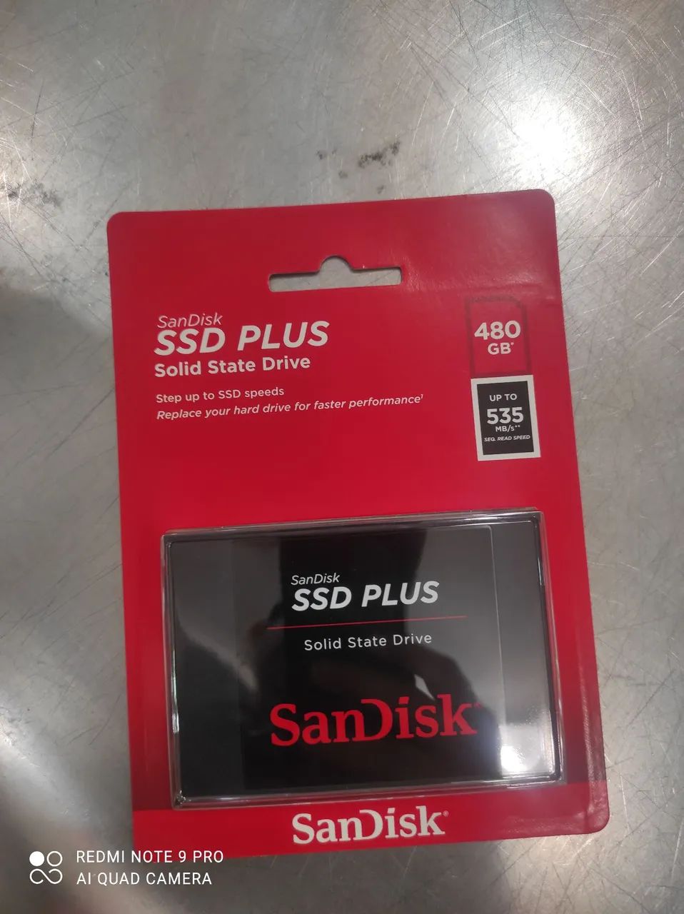 Ssd Sandisk Plus 480gb Sata3 Vel. Leitura 535mbs Preto - Novo - Foto 4