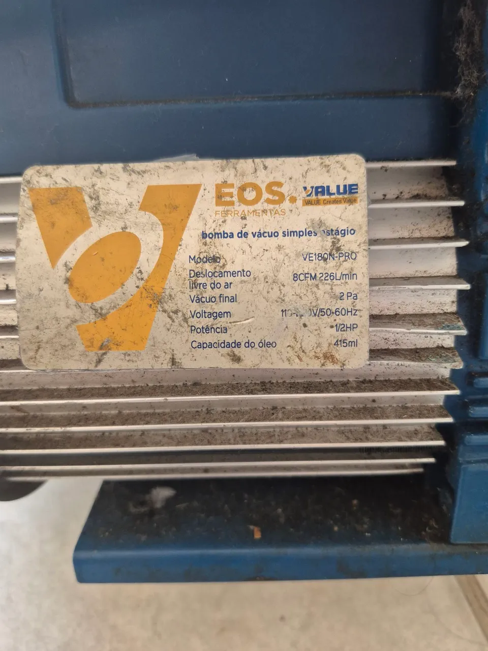 Bomba de Vácuo Simples EOS VE180N-PRO