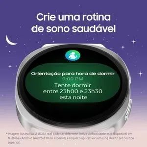 Samsung Galaxy Watch8 Smartwatch 40mm LTE - Prata - Foto 5