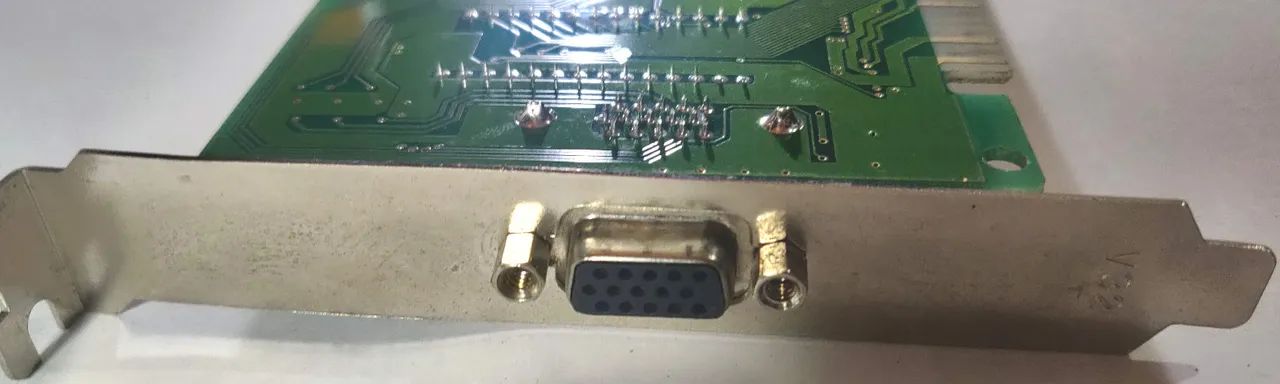 Placa de Video Antiga VGA VESA VLB ISA Trident TGUI9440-1 1MB Raridade - Foto 3