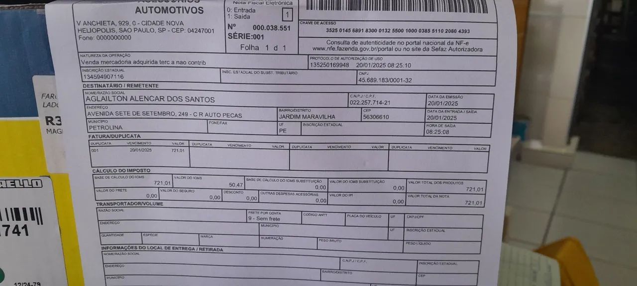 Farol semi novo Polo sedan 