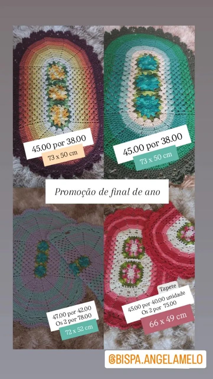 Tapetes de crochê  - Foto 3