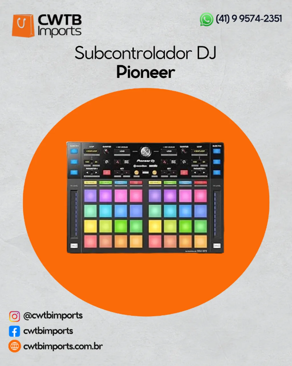 Subcontrolador para DJ Pionner DDJ-XP2 - Preto