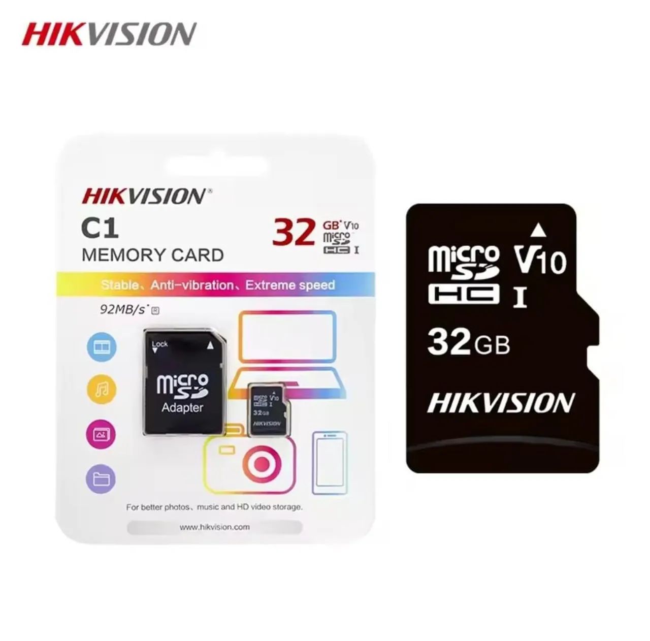 Cartao de memoria 32 gb para camera - marca hikvsion micro sd
