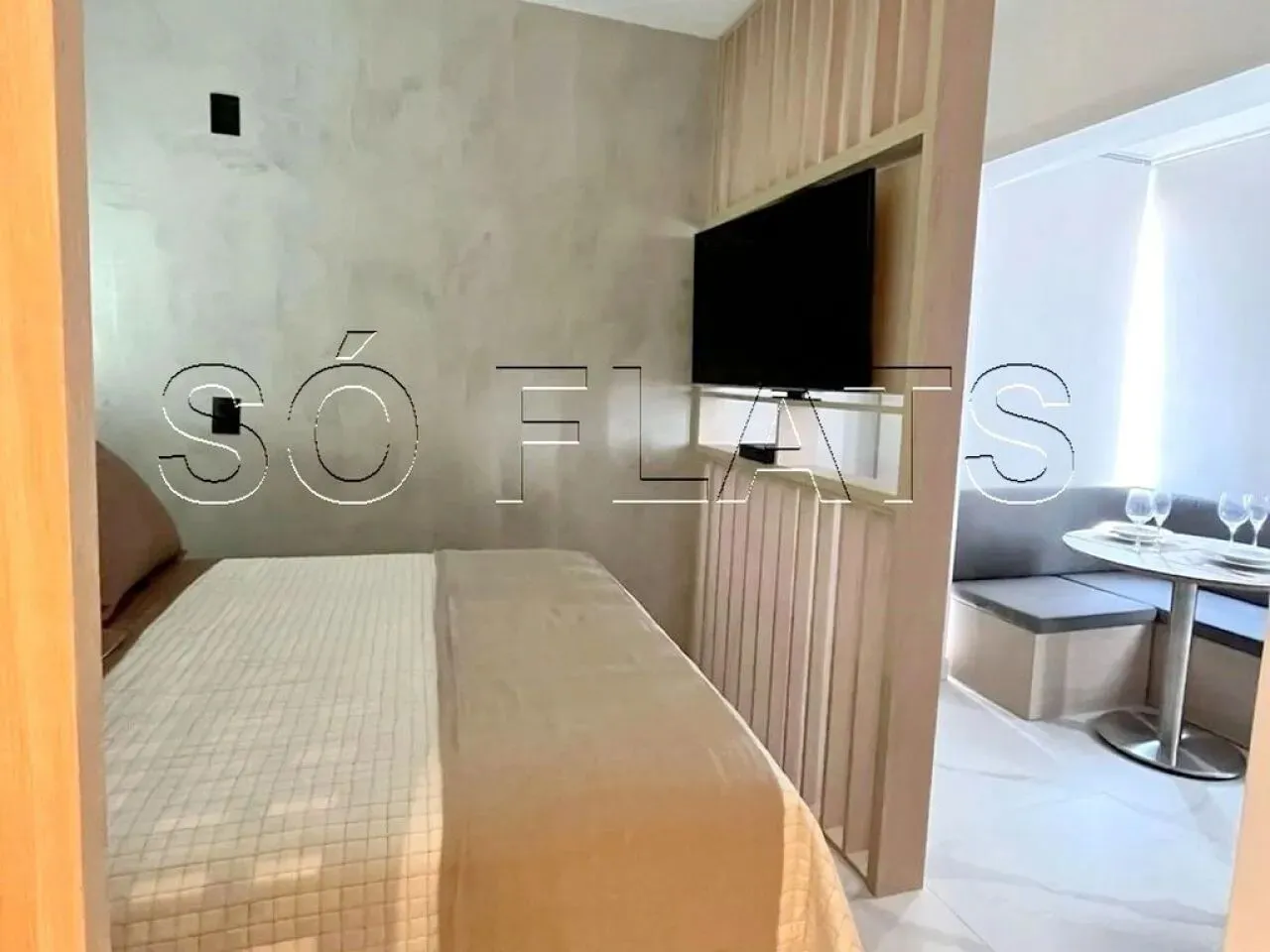 Studio Hub Alto da Boa Vista, apto disponível para locação contendo 24m² e 1 dormitório.