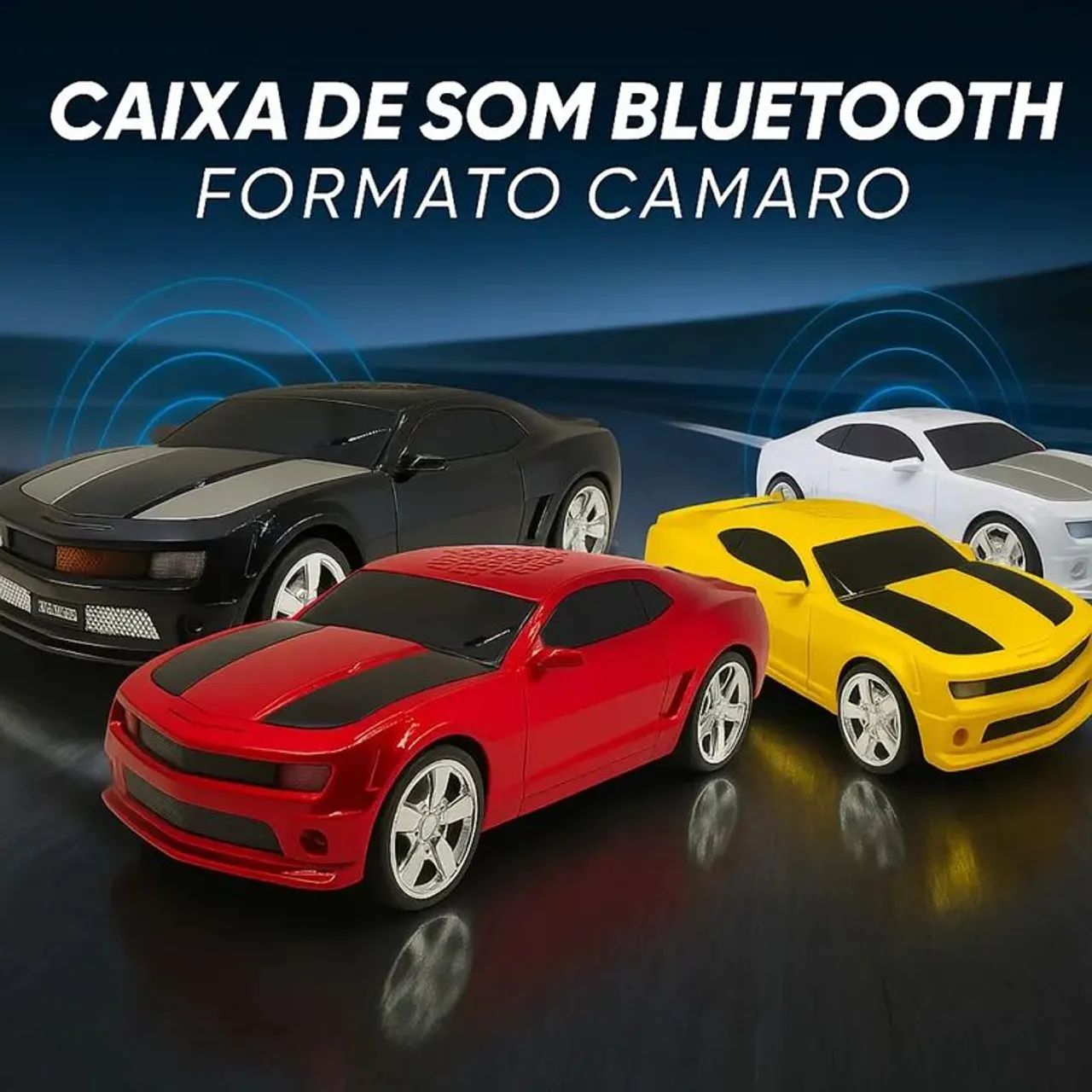 Caixinha de som miniatura camaro Bluetooth  - Foto 2