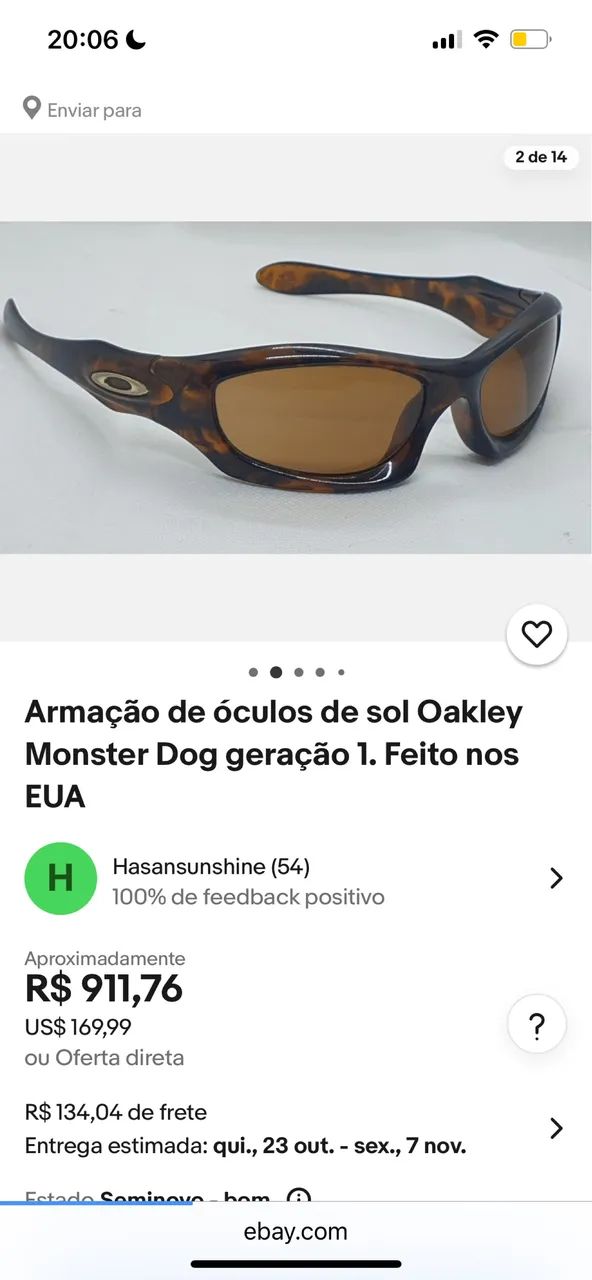 小物 oakley monter dog Óculos Oakley Monster Dog Premium A+ c/ Frete Grátis e Brindes!