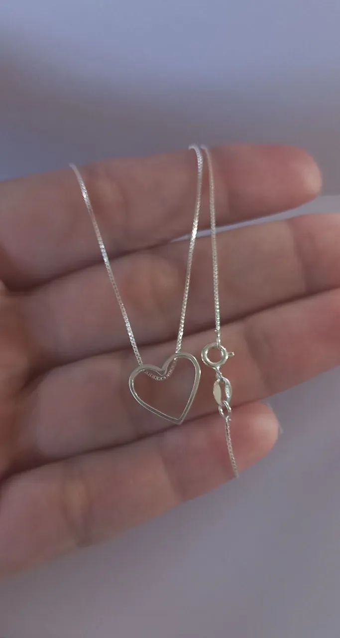 Conjunto novo de prata 925