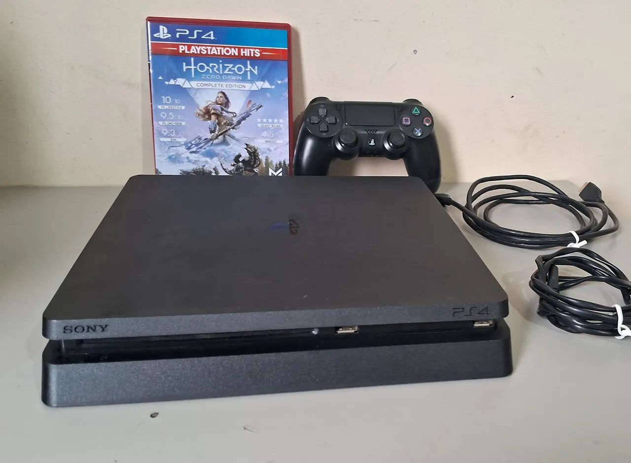 PS4 Slim 1TB REVISADO, 2 controles novos + Jogo. ACEITO OFERTAS. - Foto 3
