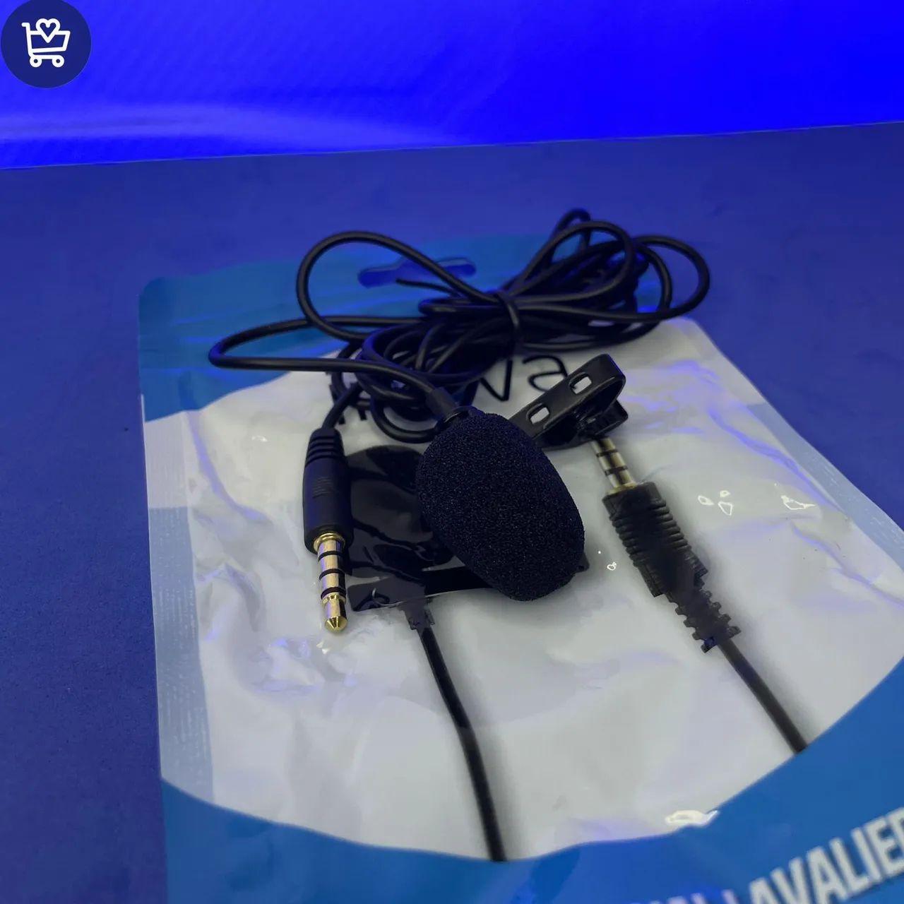 Microfone de Lapela para Celular, Câmera e Computador